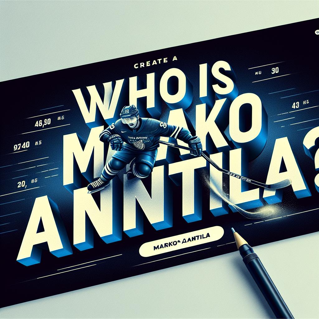 Kuka on Marko Anttila?