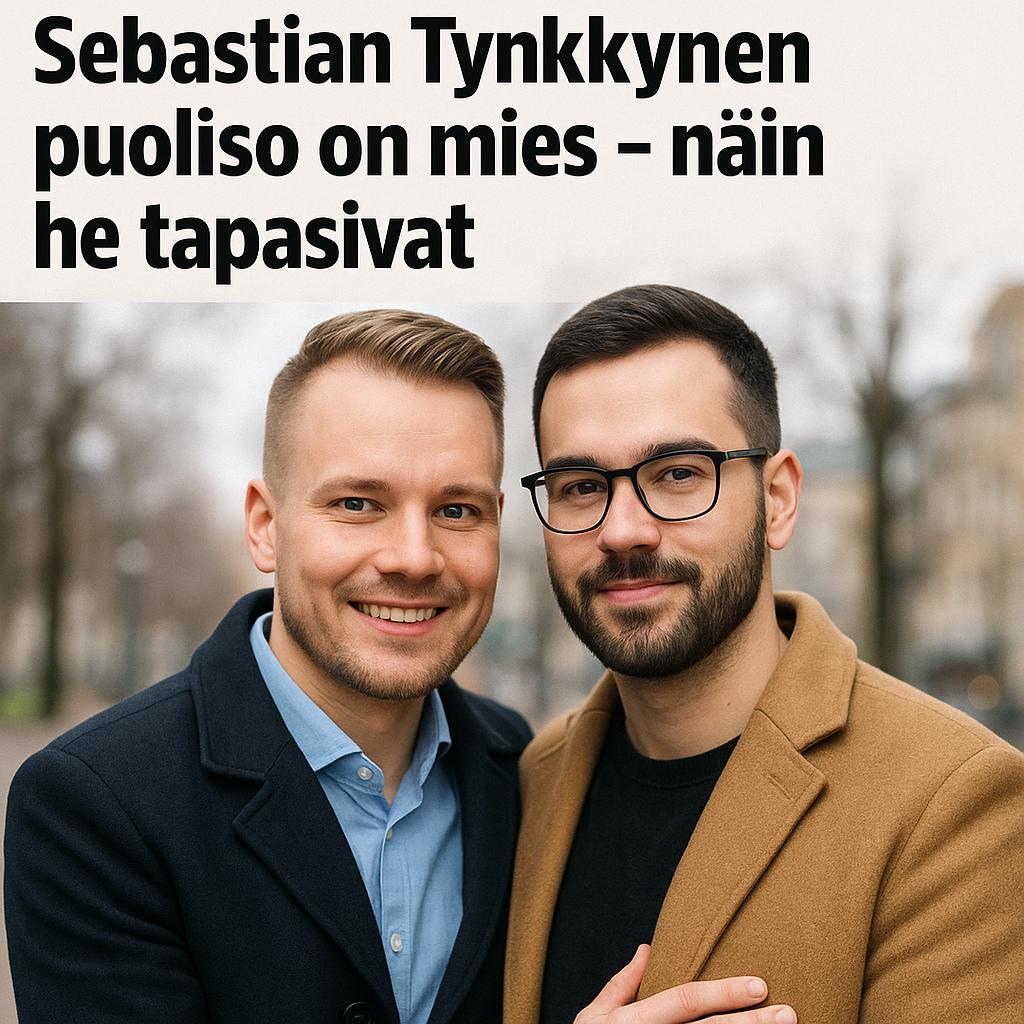 Sebastian Tynkkynen puoliso on mies – näin he tapasivat
